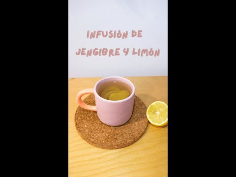 Prepara una bebida saludable: té de jengibre con limón